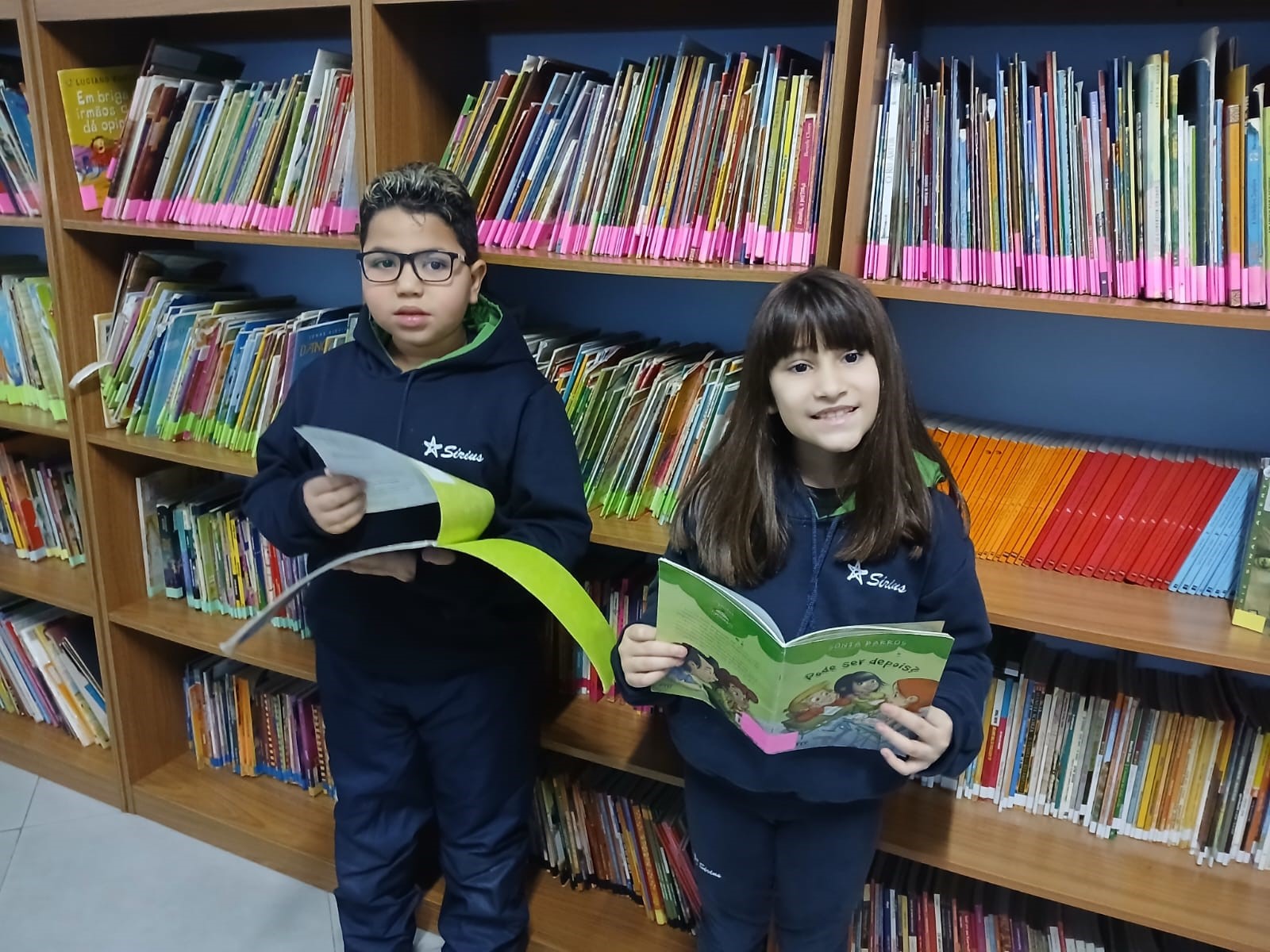  Sala de Leitura Srius recebe as crianas do Ensino Fundamental I para uma atividade muito especial! - Colgio Estrela Sirius. So Paulo, SP