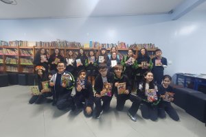  Sala de Leitura Srius recebe as crianas do Ensino Fundamental I para uma atividade muito especial! - Colgio Estrela Srius
